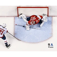 Sergei Bobrovsky, joueur non signé des Panthers de la Floride, arrête un tir lors du deuxième match premier tour séries éliminatoires Coupe Stanley 2022 LNH