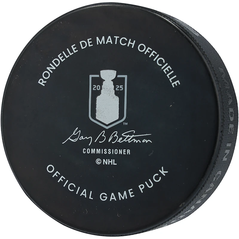 Seth Jones Florida Panthers Autographed 2025 Stanley Cup Final Official Game Puck with "2025 SC Champs" Inscription