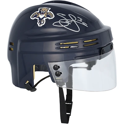 Mini-casque bleu marine autographié par Seth Jones des Panthers de la Floride