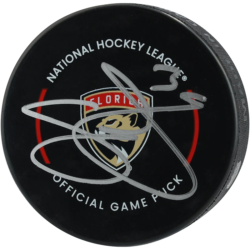 Rondelle de match officielle autographiée par Seth Jones des Panthers de la Floride