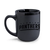 Tasse WinCraft Florida Panthers en céramique noire ton sur ton de 48 cl