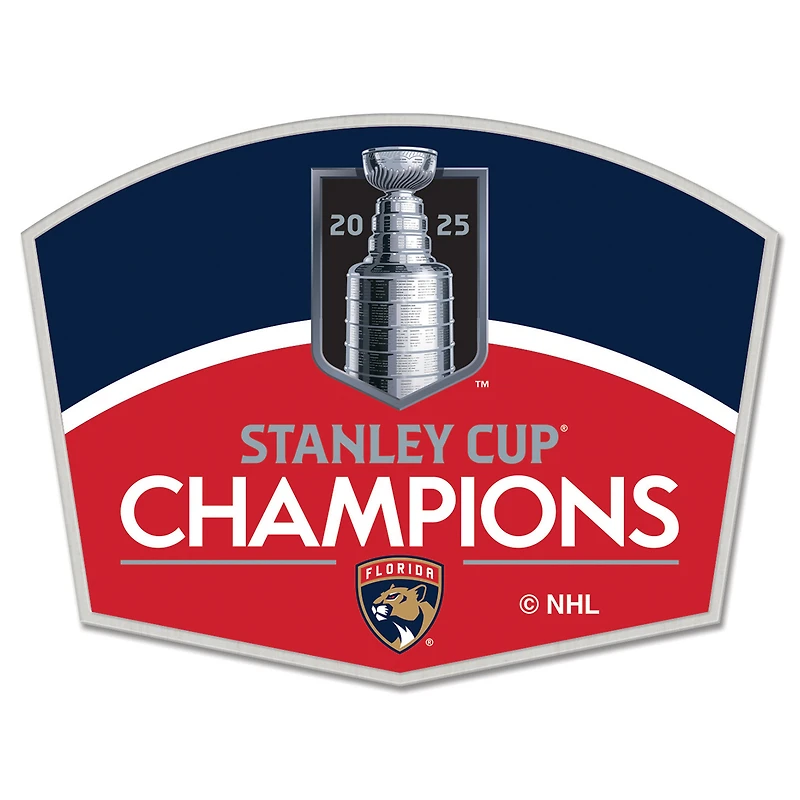 Pin de collection WinCraft des Panthers de la Floride, champions de la Coupe Stanley 2025