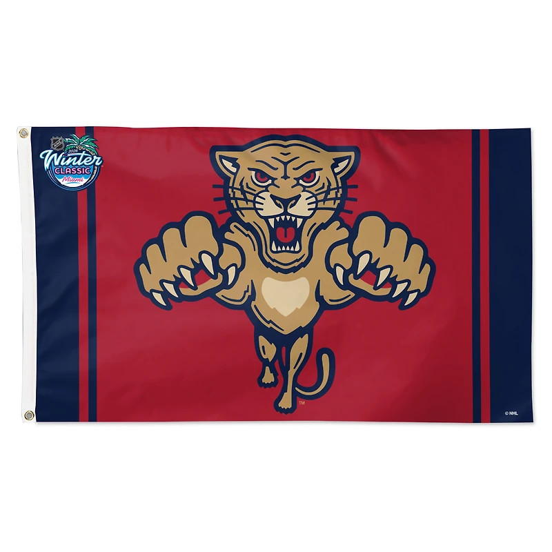 WinCraft Florida Panthers 2026 Winter Classic 3' x 5' Single-Sided Deluxe Flag