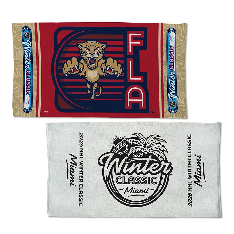 Serviette double face WinCraft Florida Panthers 2026 Winter Classic