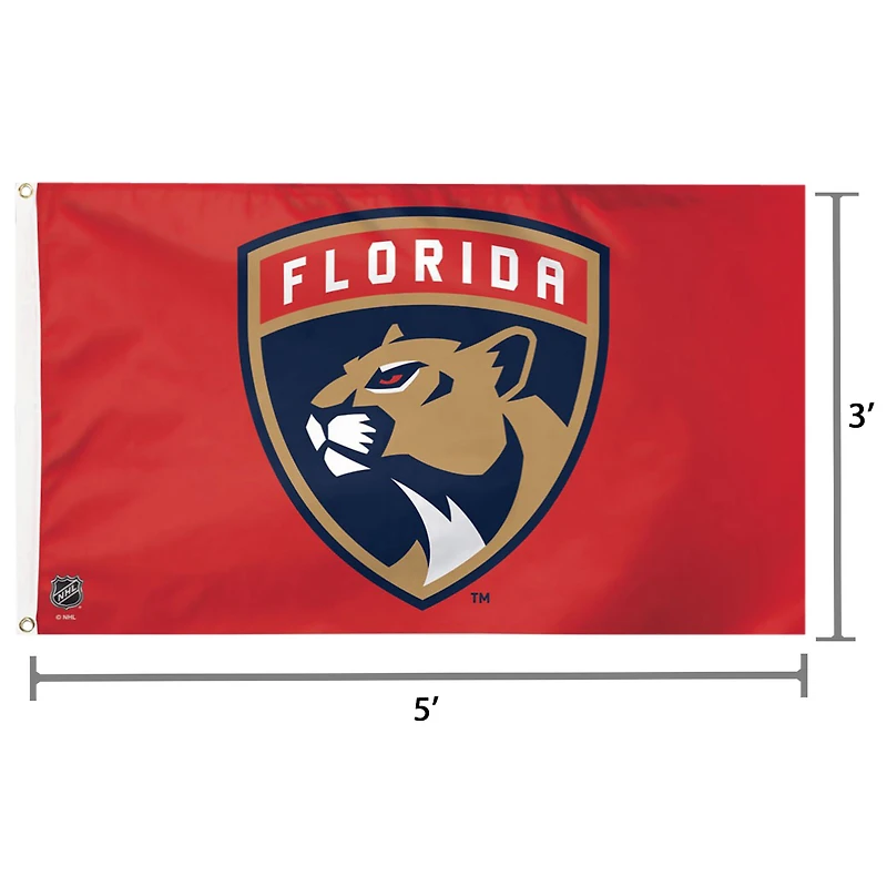 WinCraft Florida Panthers 3' x 5' Deluxe Flag