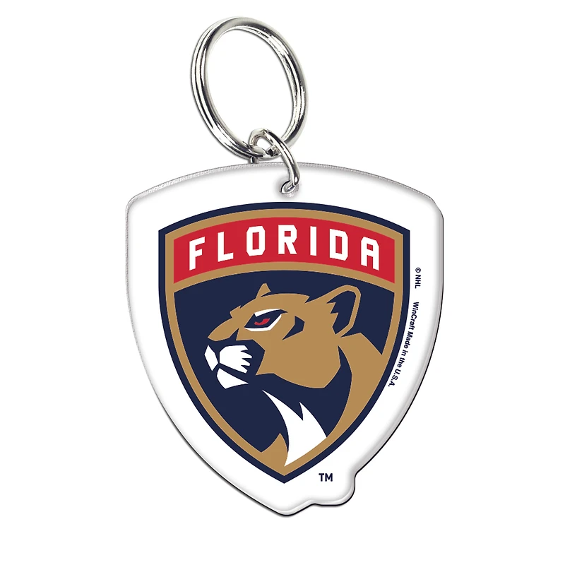 Porte-clés WinCraft Florida Panthers Premium en acrylique