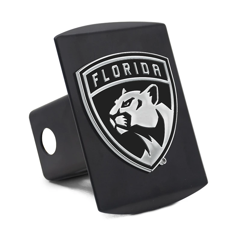 Housse d'attelage WinCraft en métal chromé de qualité supérieure avec logo des Panthers de la Floride