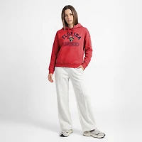 Women's Champion  Red Florida Panthers Arched Pill Box Hoodie
