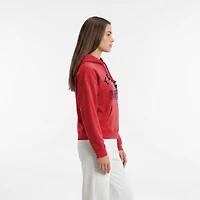Women's Champion  Red Florida Panthers Arched Pill Box Hoodie