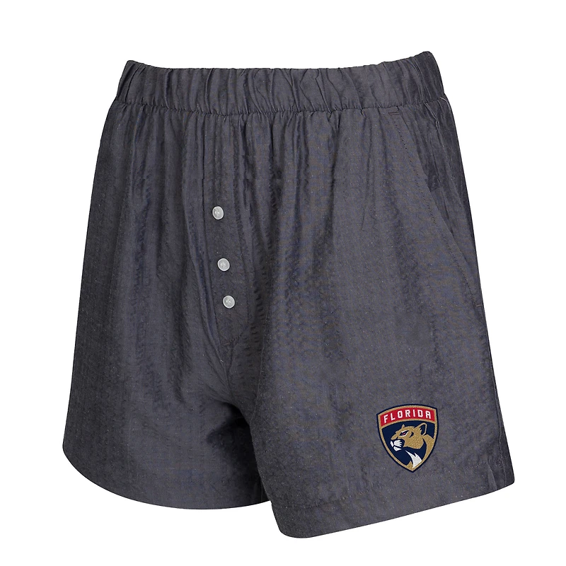 Ensemble de deux boxers Concepts Sport Charcoal Florida Panthers pour femme
