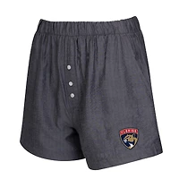 Ensemble de deux boxers Concepts Sport Charcoal Florida Panthers pour femme