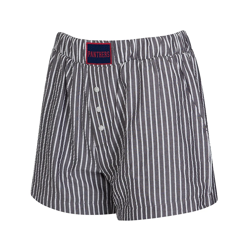 Women's Concepts Sport  Charcoal Florida Panthers Two-Pack Boxer Shorts Set