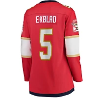 Maillot de joueur domicile rouge des Panthers la Floride, modèle Breakaway, pour femmes (Fanatics)