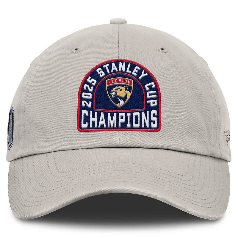 Women's Fanatics Khaki Florida Panthers 2025 Stanley Cup Champions Adjustable Hat