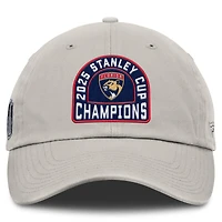 Women's Fanatics Khaki Florida Panthers 2025 Stanley Cup Champions Adjustable Hat