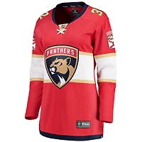 Women's Fanatics Lucas Carlsson Red Florida Panthers Home Breakaway Player Jersey