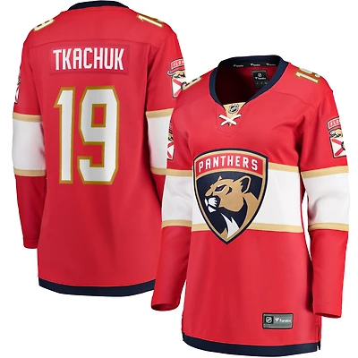 Maillot de joueur échappé à domicile des Fanatics Matthew Tkachuk Panthers la Floride, rouge