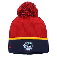 Women's Fanatics Navy/Red Florida Panthers 2026 NHL Winter Classic Cuffed Pom Knit Hat