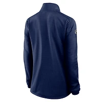 Women's Fanatics Navy Florida Panthers Authentic Pro Rink Quarter-Zip Pullover