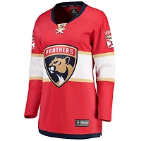 Maillot rouge pour femmes Fanatics des Panthers de la Floride à domicile Breakaway
