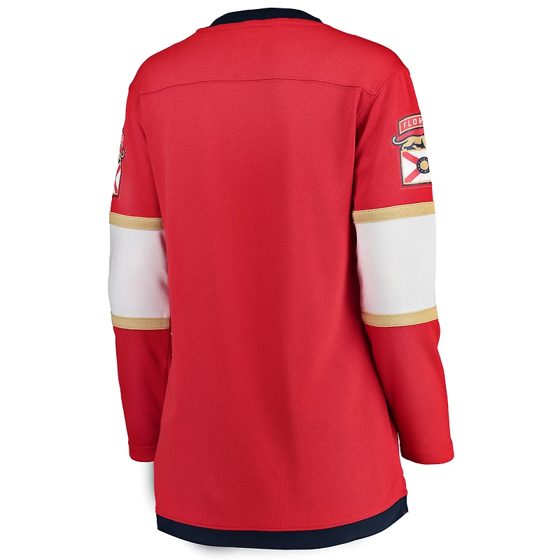 Women's Fanatics Red Florida Panthers Home Breakaway Jersey