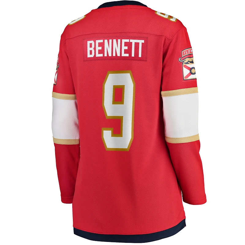 Women's Fanatics Sam Bennett Red Florida Panthers Home Breakaway Replica Jersey