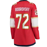 Maillot d'échappée à domicile rouge des Panthers de la Floride Sergei Bobrovsky Fanatics pour femmes