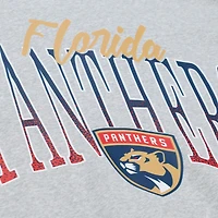 Women's Mitchell & Ness  Heather Gray Florida Panthers Hockey Night Sweatshirt