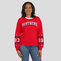 T-shirt de sport à manches longues rouge des Panthers la Floride pour femme WEAR by Erin Andrews