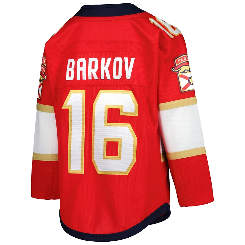 Maillot domicile Premier joueur Aleksander Barkov (jeune) des Panthers de la Floride (rouge)