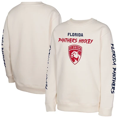 Youth Cream Florida Panthers Star Power Pullover Sweatshirt
