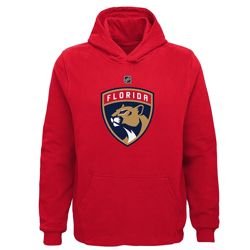 Sweat à capuche Outerstuff rouge avec logo principal des Panthers de la Floride pour jeunes