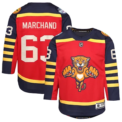 Maillot Premier Outerstuff pour jeunes Brad Marchand, Panthers de la Floride, rouge, Classique hivernale LNH 2026