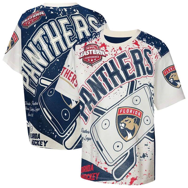 Youth Outerstuff  Cream Florida Panthers Top Player T-Shirt