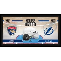 Collage de hockey encadré 10" x 20" des Panthers de la Floride contre le Lightning de Tampa Bay
