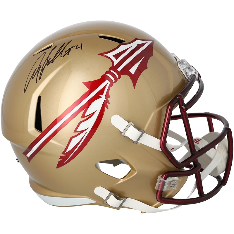 Casque Riddell Speed autographié par Anquan Boldin, des Florida State Seminoles