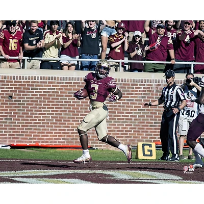 Photographie non signée de Cam Akers pour le touchdown des Florida State Seminoles