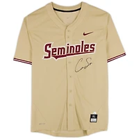 Maillot réplique Nike Gold autographié de Cam Smith, Florida State Seminoles