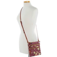 Dooney & Bourke Florida State Seminoles Football Halftime Triple Zip Crossbody Bag
