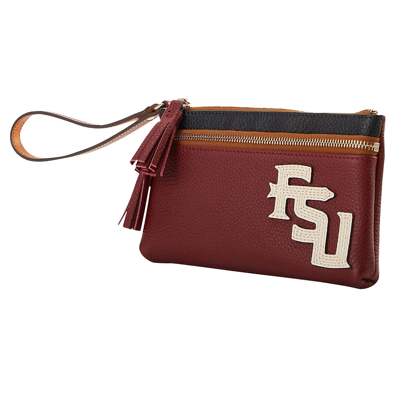 Dooney & Bourke Florida State Seminoles Infield Bracelet à double fermeture éclair