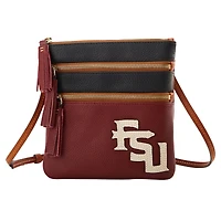 Dooney & Bourke Florida State Seminoles Infield Sac à bandoulière à triple fermeture éclair