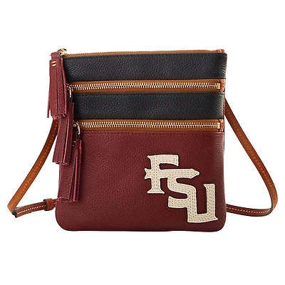Dooney & Bourke Florida State Seminoles Infield Sac à bandoulière à triple fermeture éclair