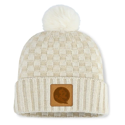 Fanatics Natural Florida State Seminoles Blaze Pom Knit Hat