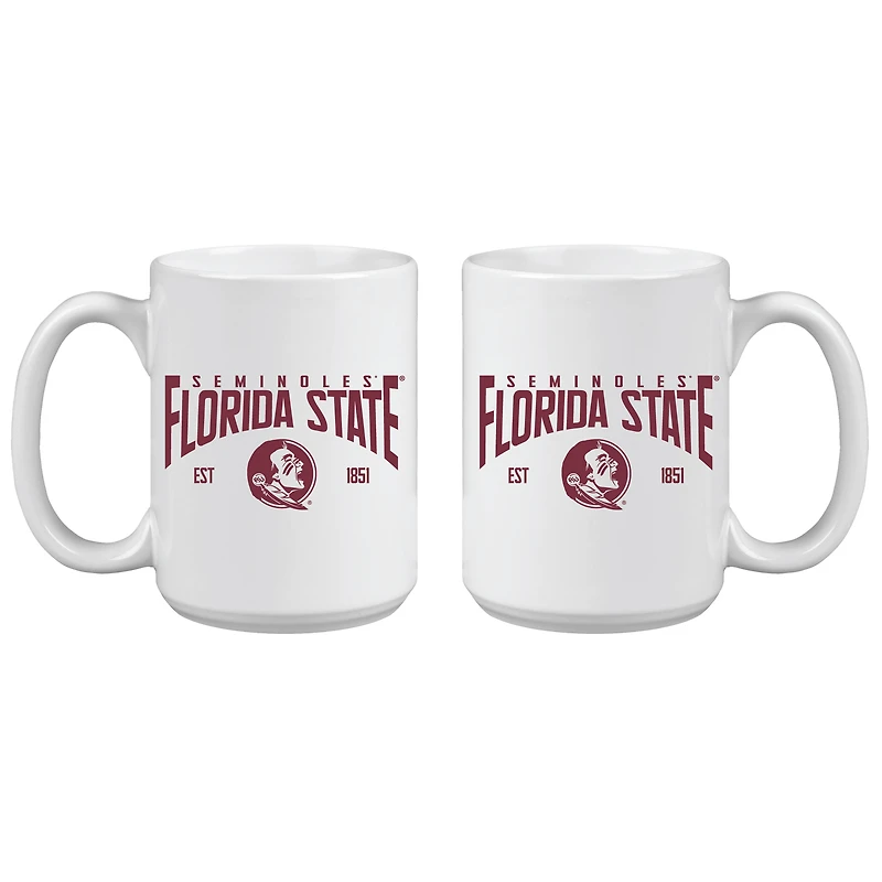 Florida State Seminoles 15oz. Established Ceramic Mug Two-Set