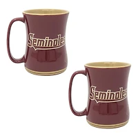 Florida State Seminoles 16oz. Sculpted Barista Mug Two-Pack