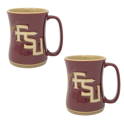 Florida State Seminoles 16oz. Sculpted Barista Mug Two-Pack