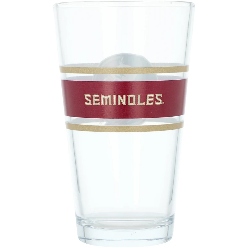 Florida State Seminoles 16oz. Stripe Pint Glass