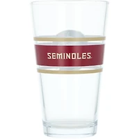 Florida State Seminoles 16oz. Stripe Pint Glass
