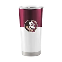 Seminoles de l'État de Floride 20 oz. Gobelet en acier inoxydable à blocs de couleurs