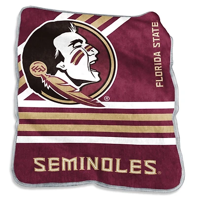 Couverture Raschel en peluche de l'équipe Florida State Seminoles 50'' x 60''